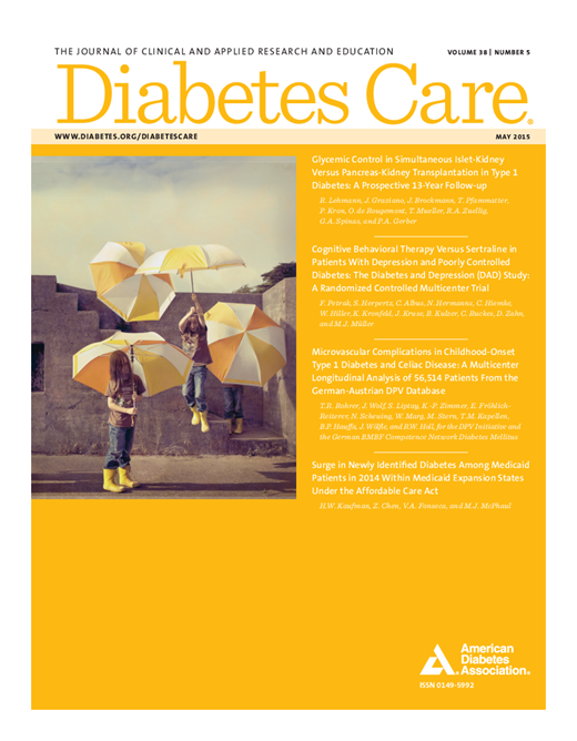 Diabetes Care Cover Image for Volume 38, Issue 5