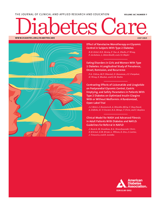 Diabetes Care Cover Image for Volume 38, Issue 7