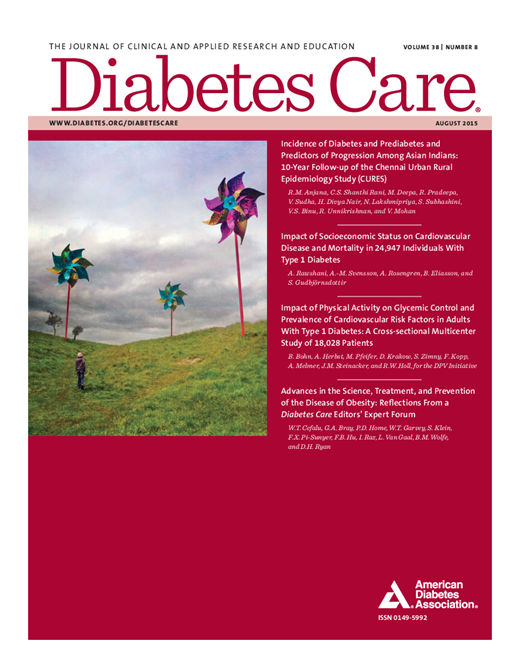 Diabetes Care Cover Image for Volume 38, Issue 8