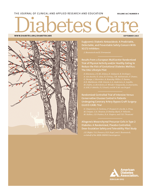 Diabetes Care Cover Image for Volume 38, Issue 9