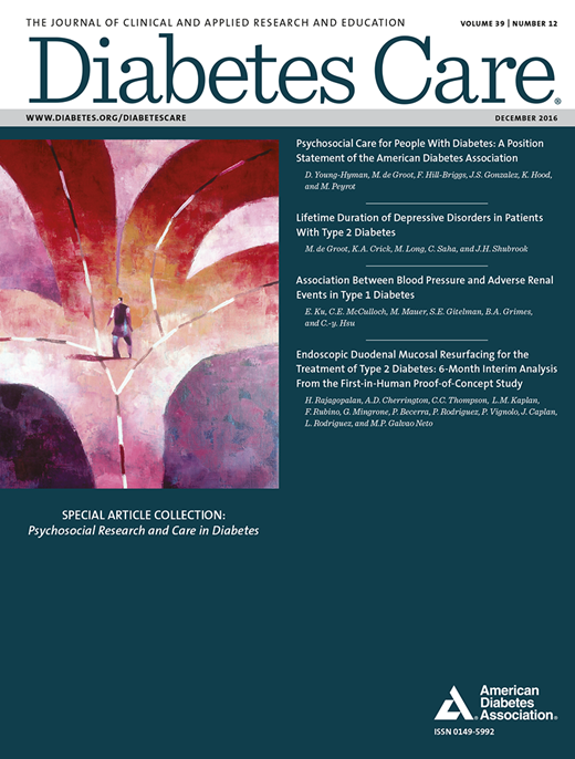 Diabetes Care Cover Image for Volume 39, Issue 12