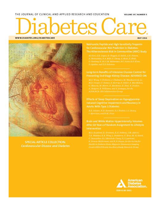 Diabetes Care Cover Image for Volume 39, Issue 5