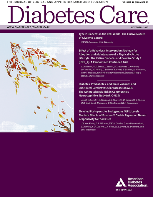 Diabetes Care Cover Image for Volume 40, Issue 11
