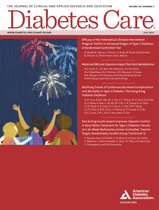 Diabetes Care Cover Image for Volume 40, Issue 7