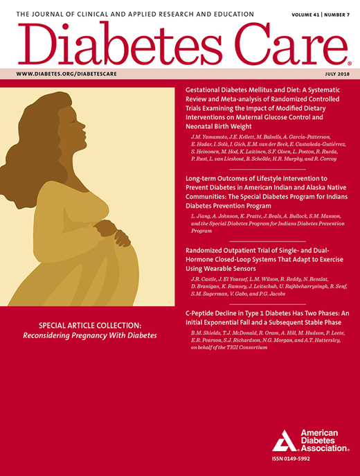 Diabetes Care Cover Image for Volume 41, Issue 7