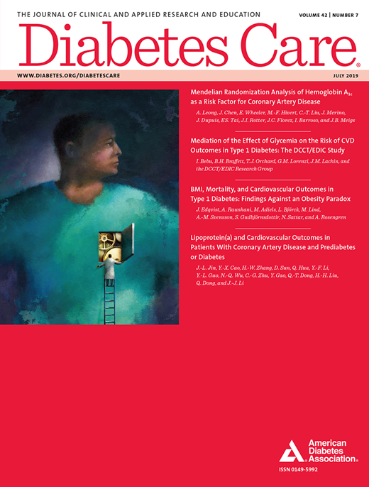 Diabetes Care Cover Image for Volume 42, Issue 7