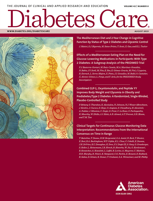 Diabetes Care Cover Image for Volume 42, Issue 8