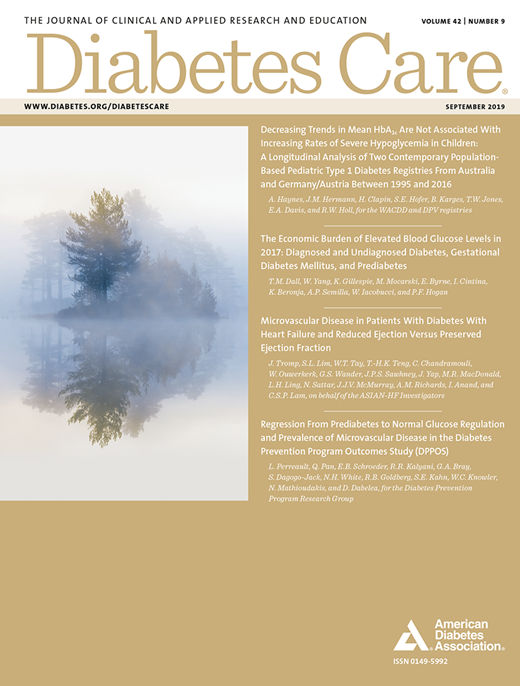 Diabetes Care Cover Image for Volume 42, Issue 9