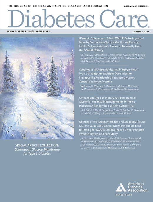Diabetes Care Cover Image for Volume 43, Issue 1