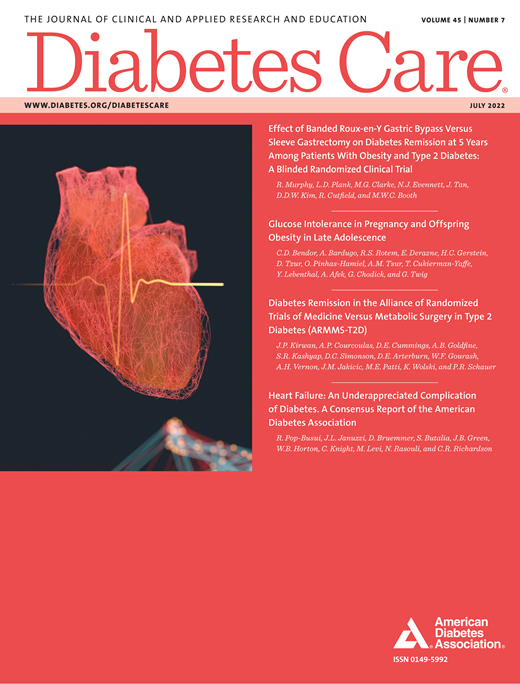 Diabetes Care Cover Image for Volume 45, Issue 7