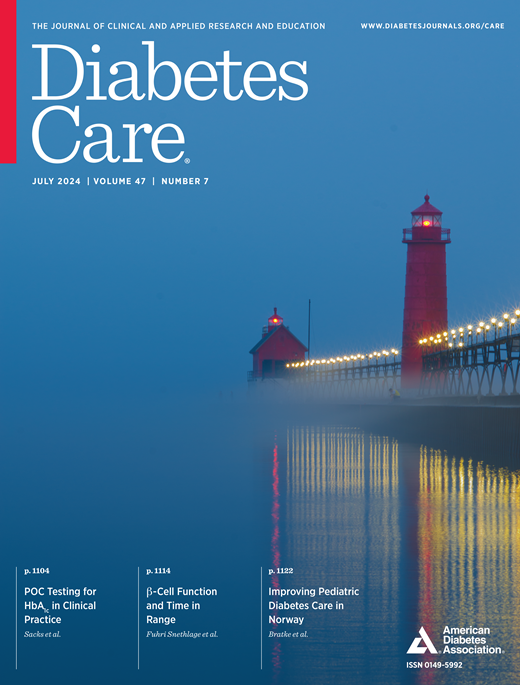 Diabetes Care Cover Image for Volume 47, Issue 7