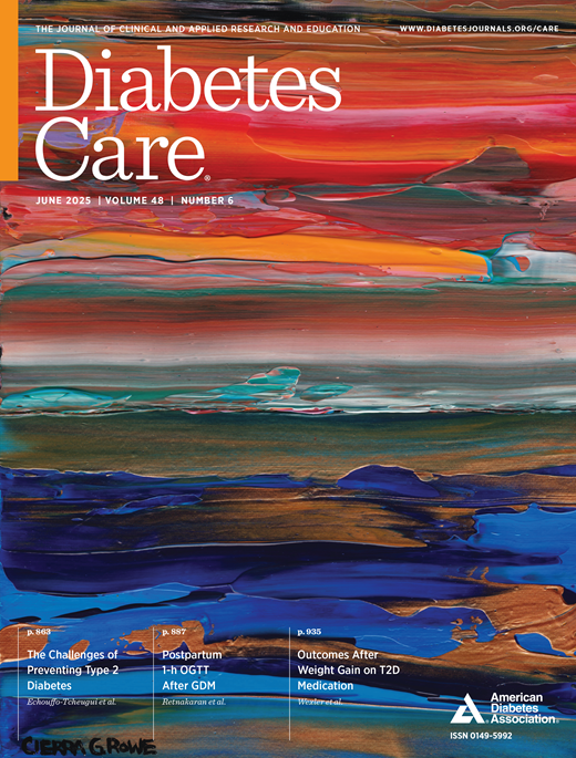 Diabetes Care Cover Image for Volume 48, Issue 6