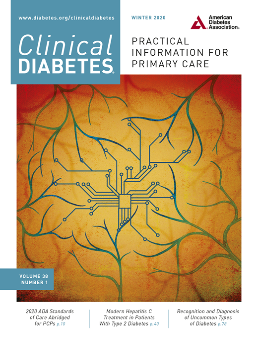 Clinical Diabetes Cover Image for Volume 38, Issue 1