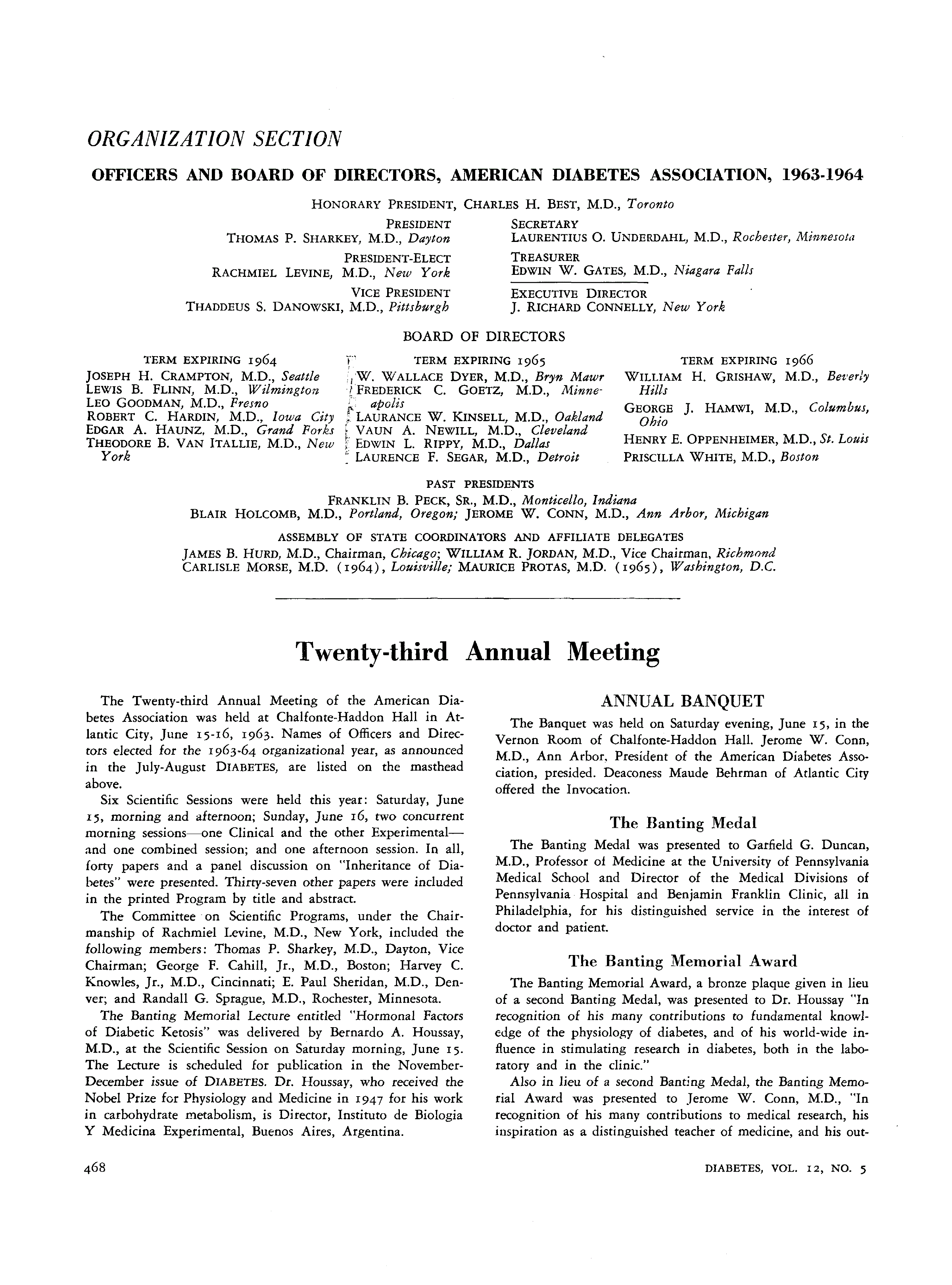First page of Organization Section