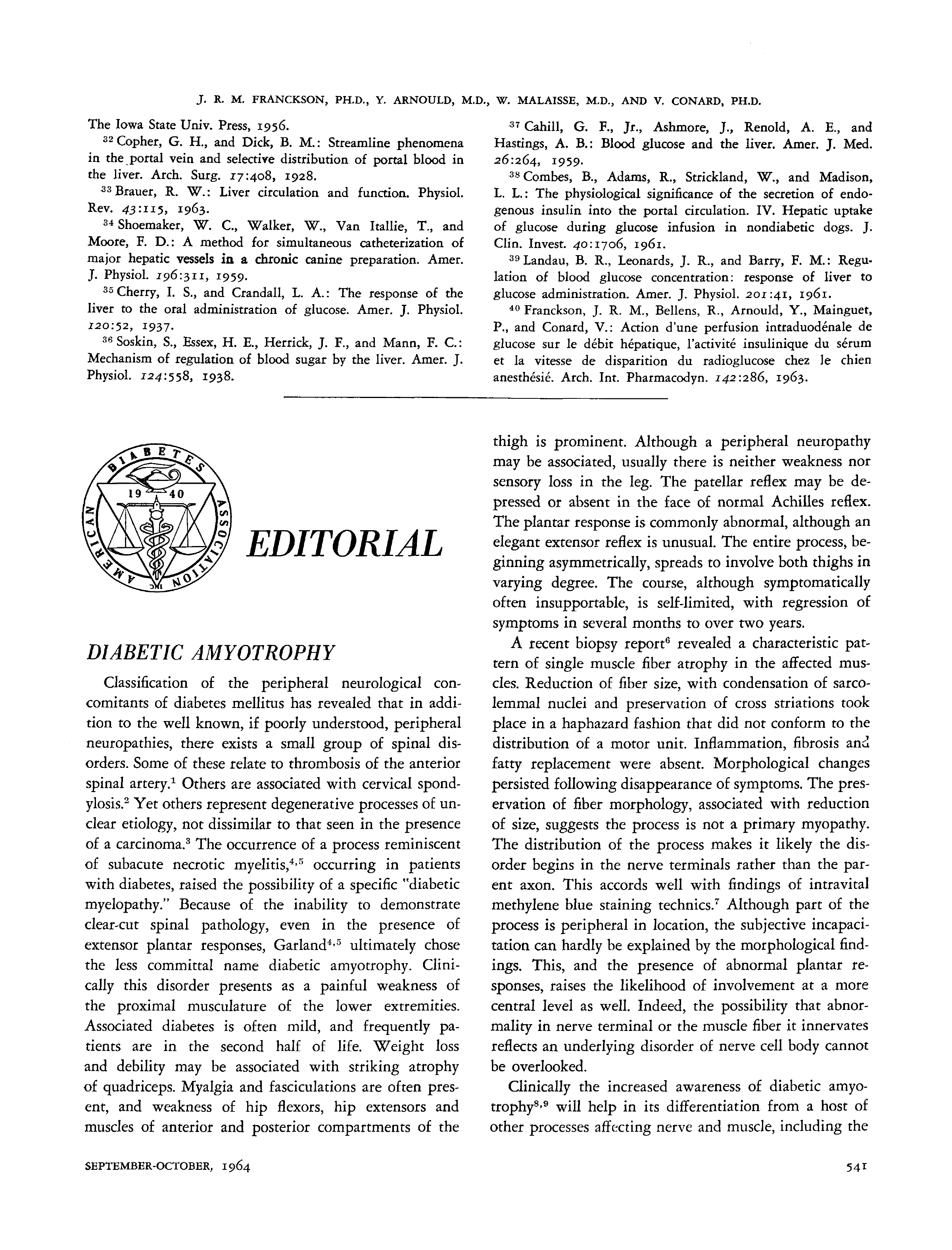 First page of Diabetic Amyotrophy