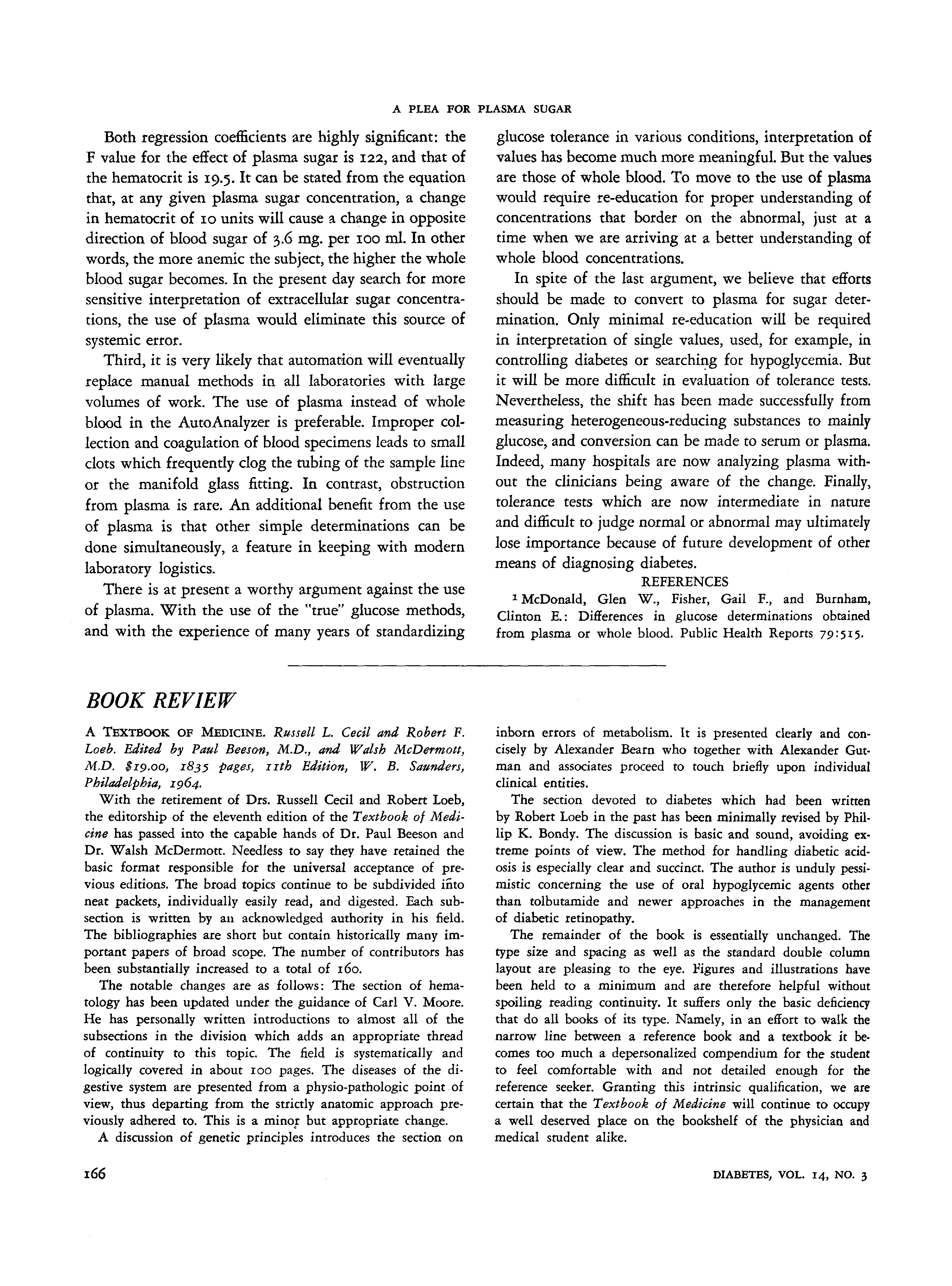 First page of A Textbook of Medicine