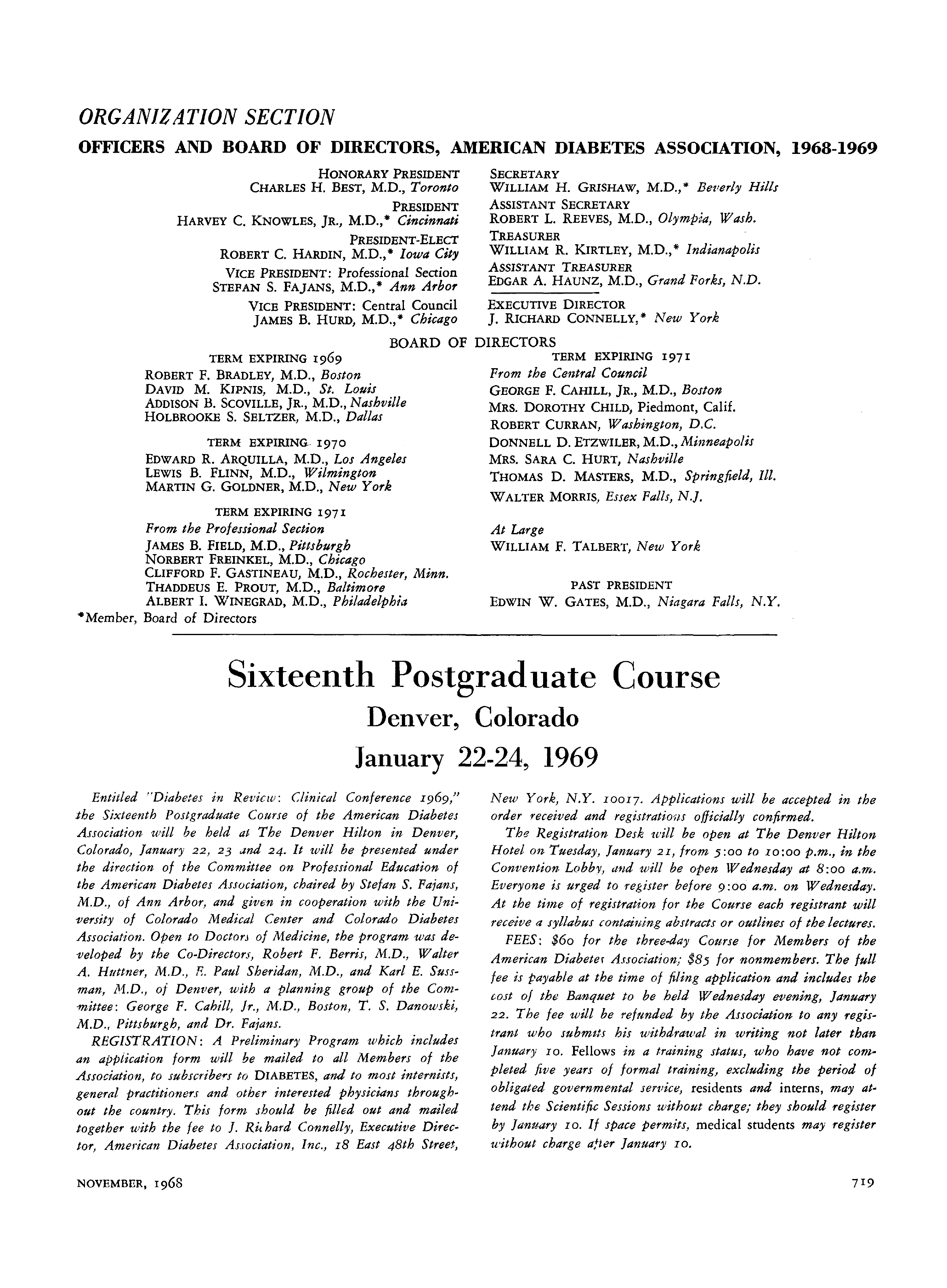 First page of Organization Section