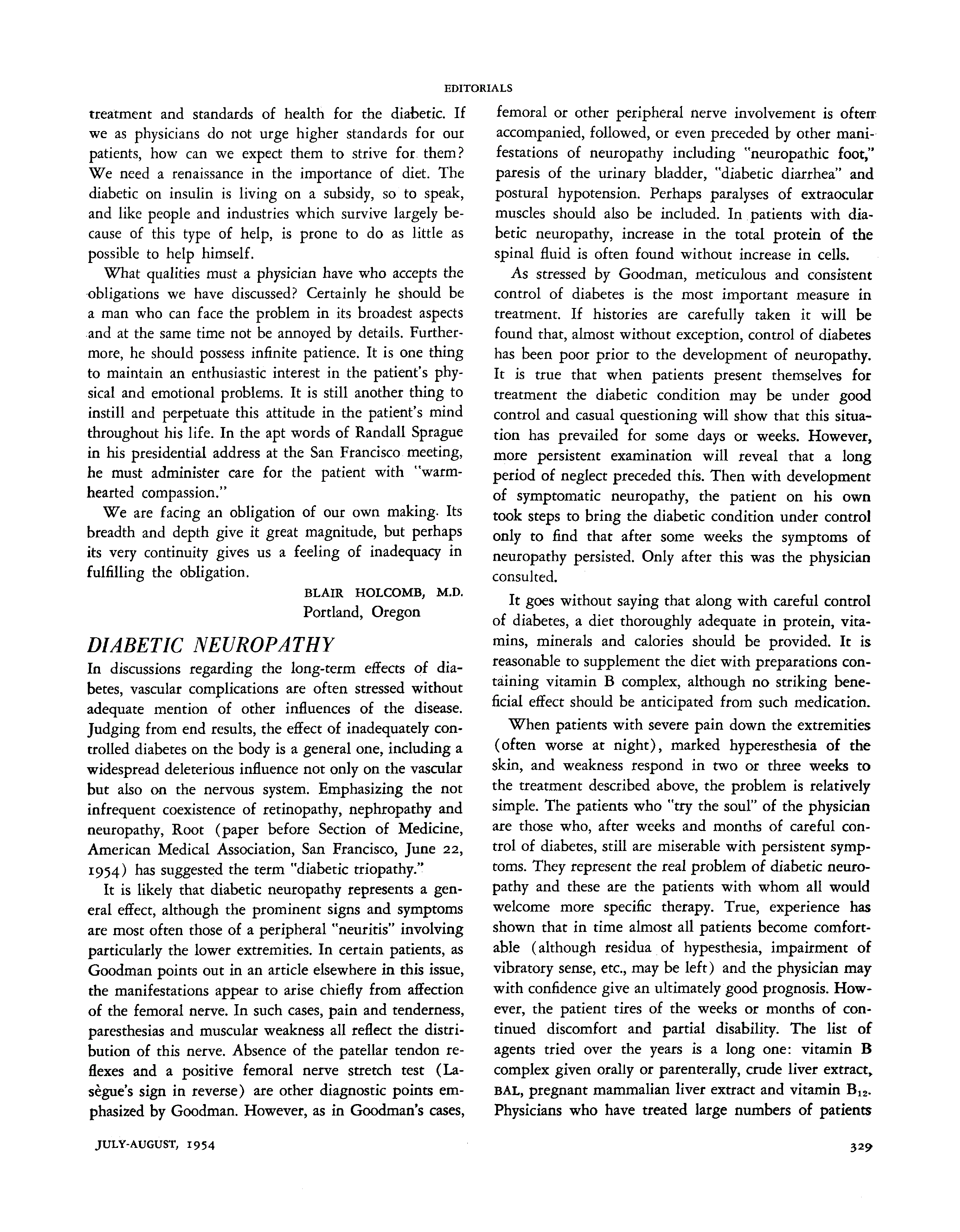 First page of Diabetic Neuropathy