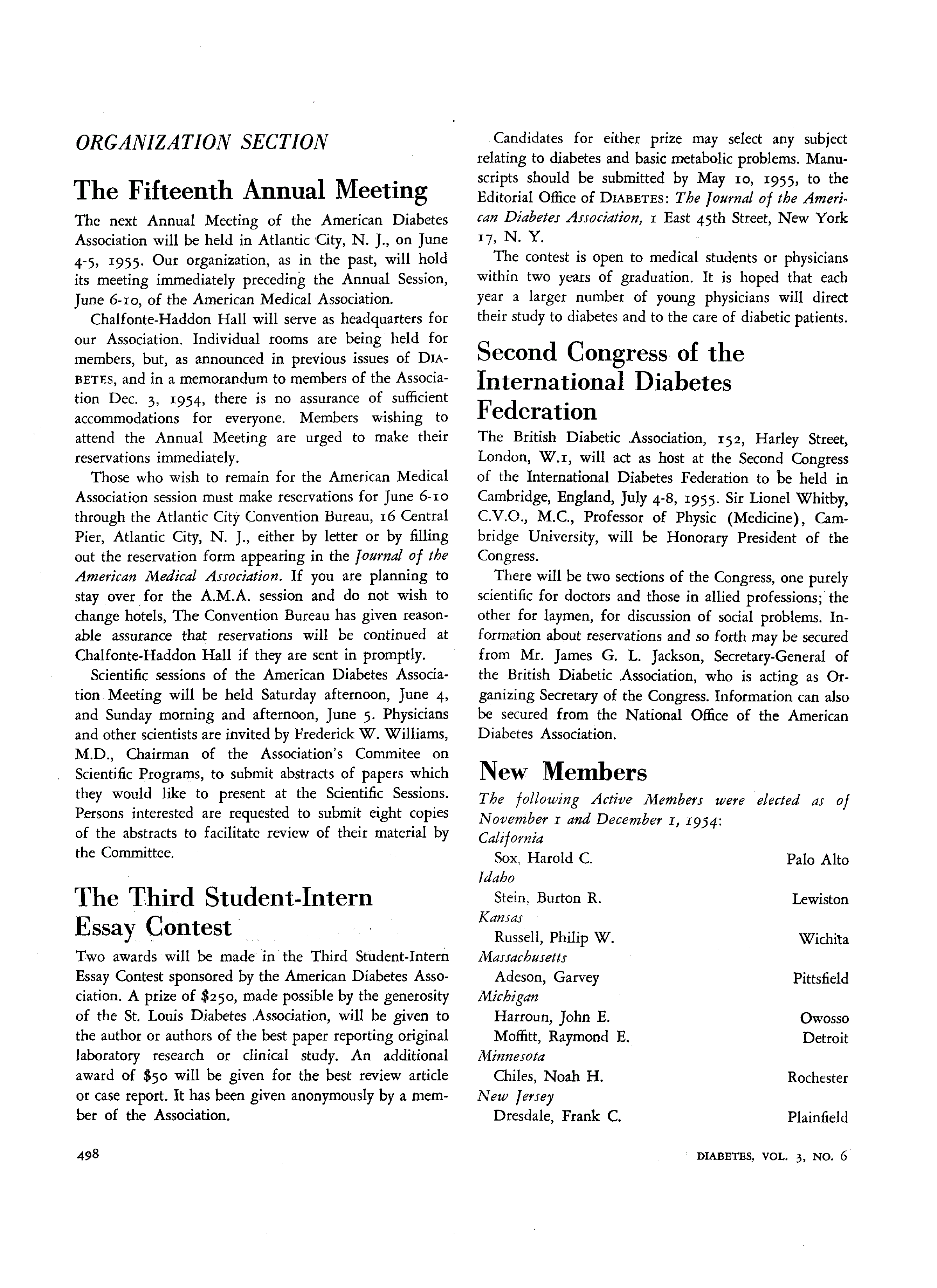First page of The Fifteenth Annual Meeting