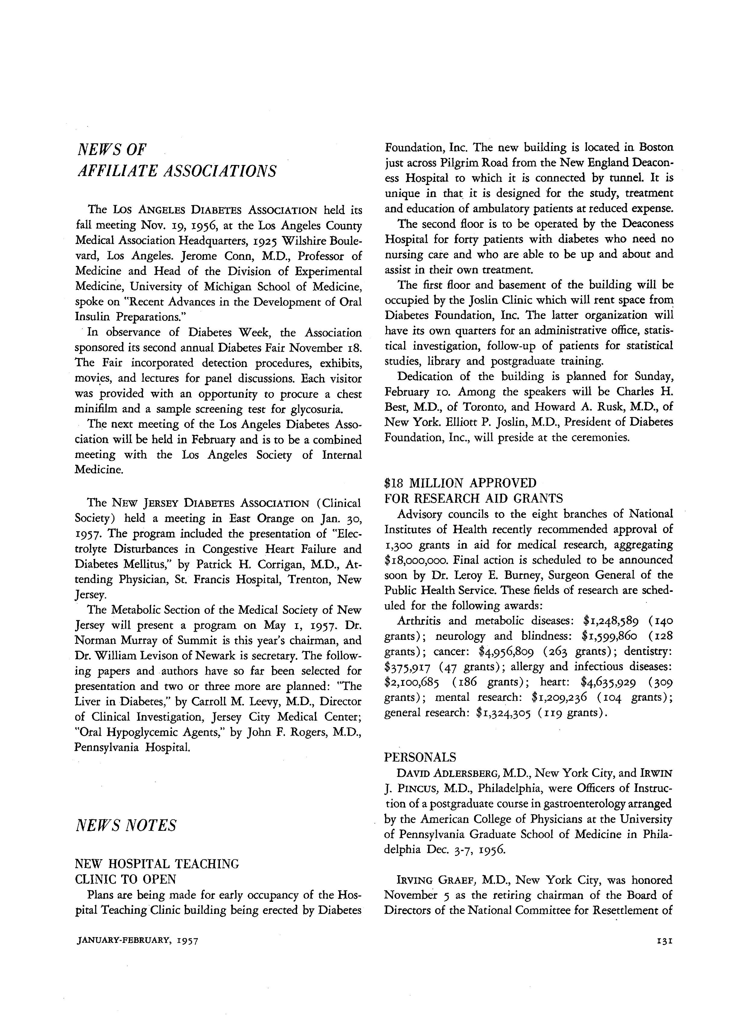 First page of News Notes