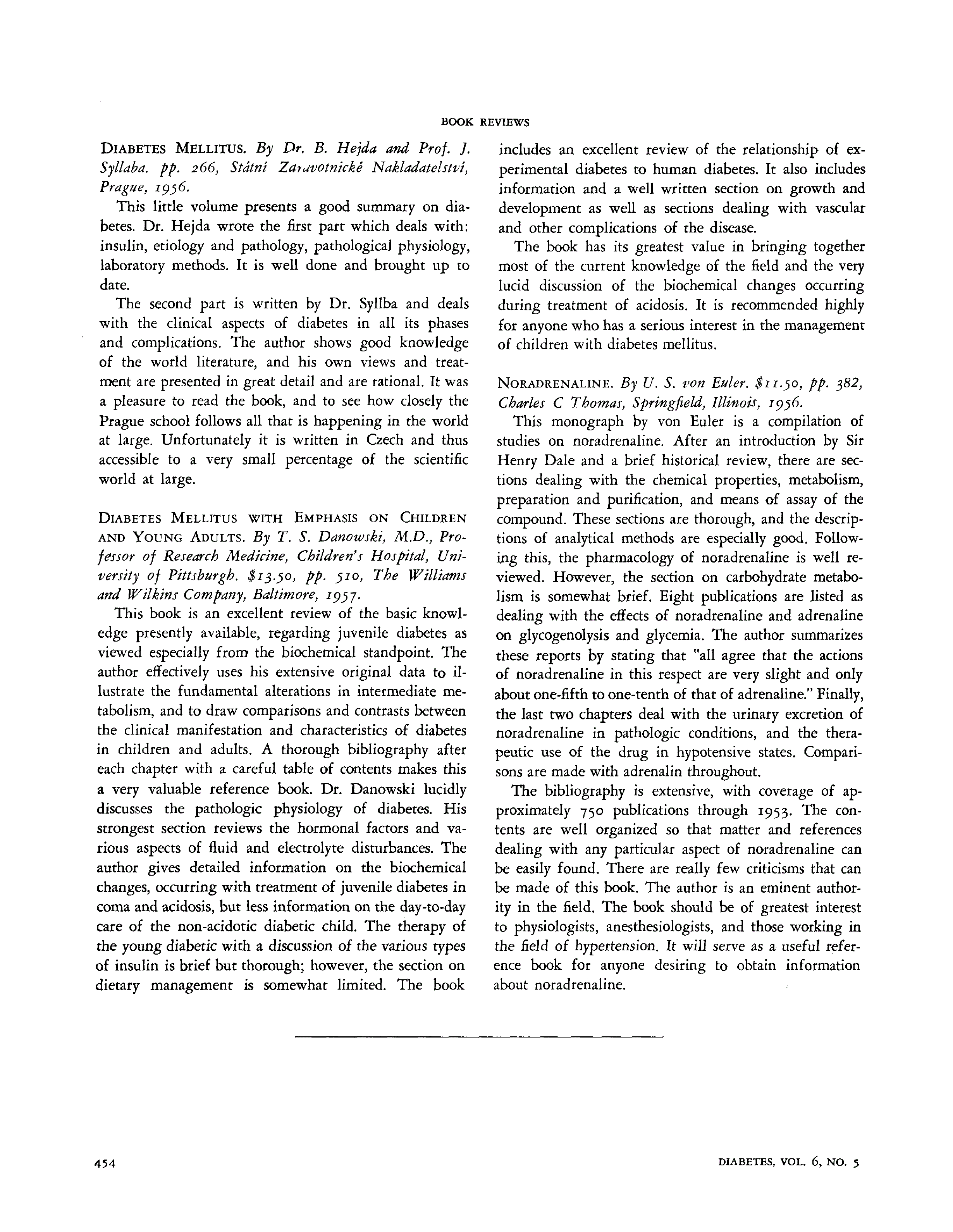First page of Diabetes Mellitus with Emphasis on Children and Young Adults