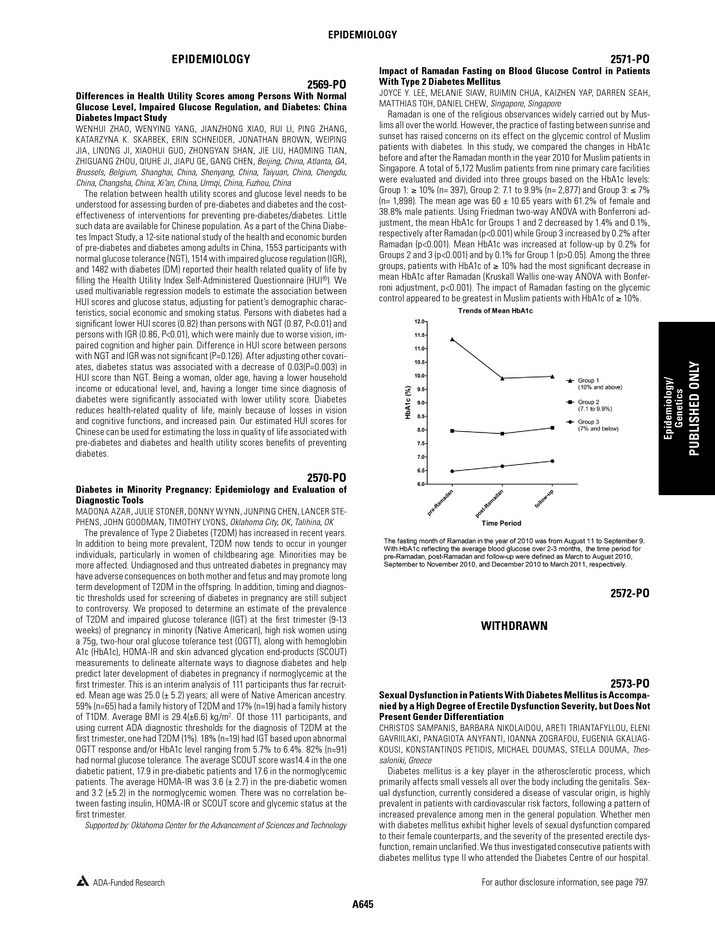 First page of Epidemiology/Genetics