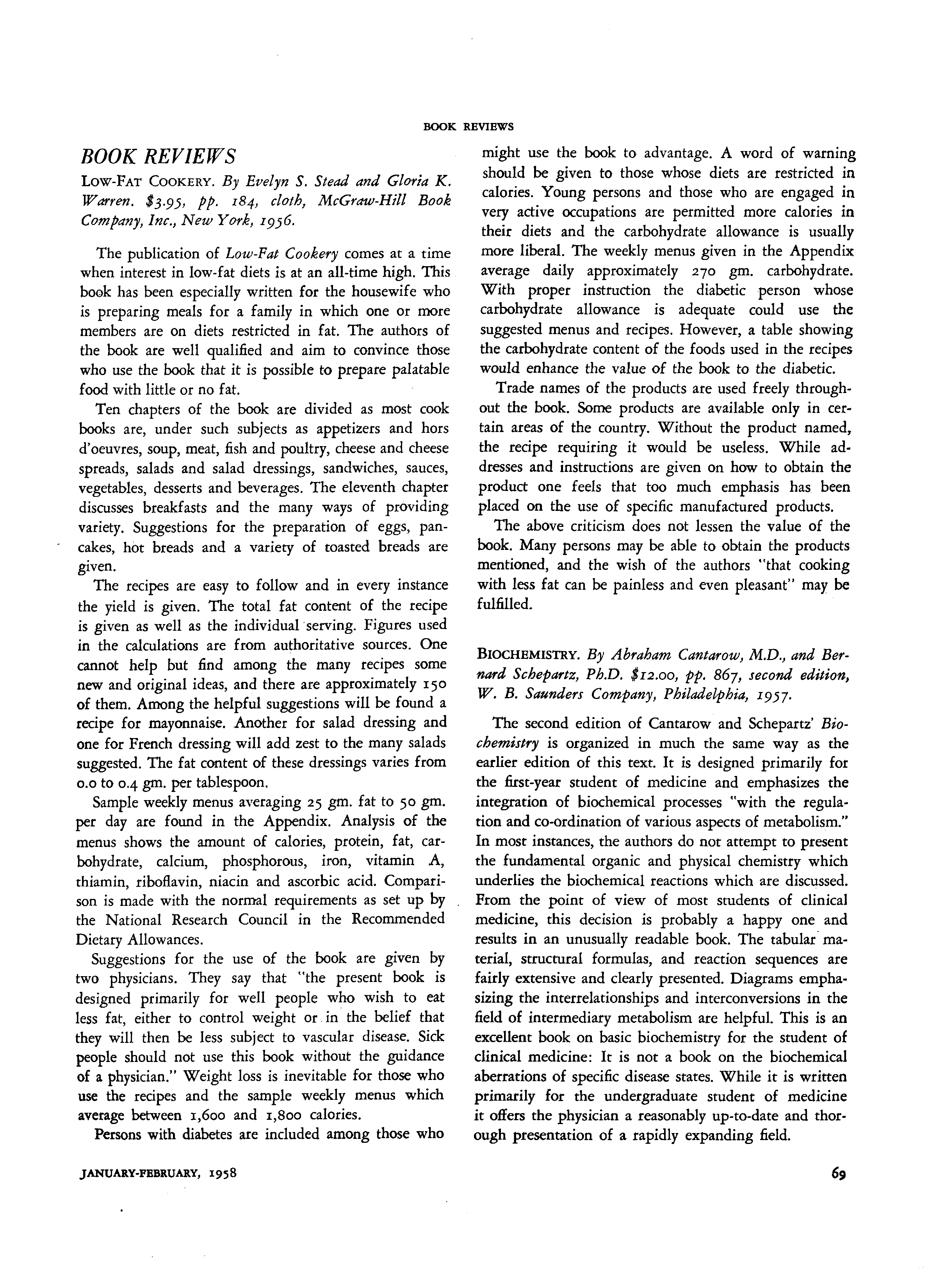 First page of Biochemistry
