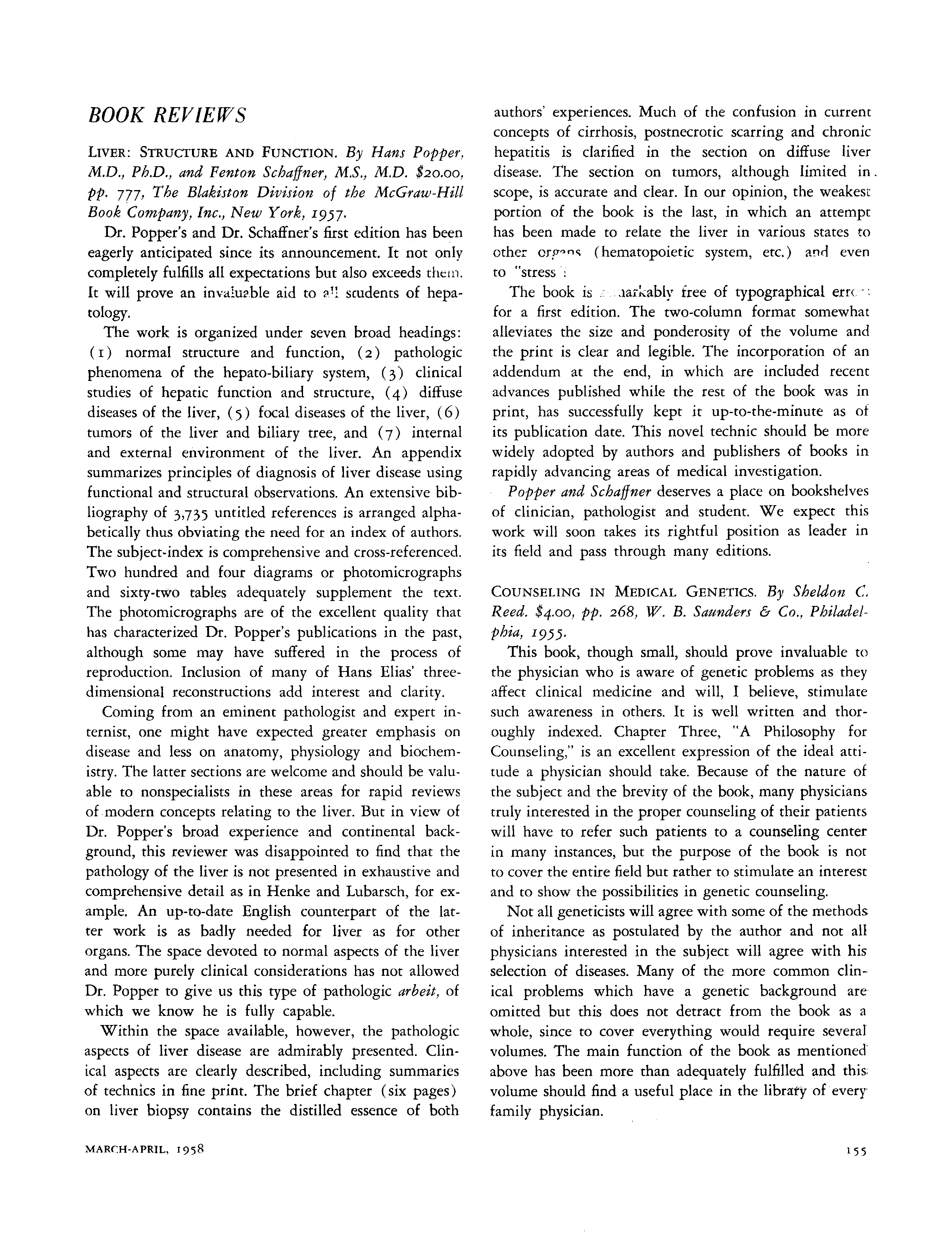 First page of Counseling in Medical Genetics