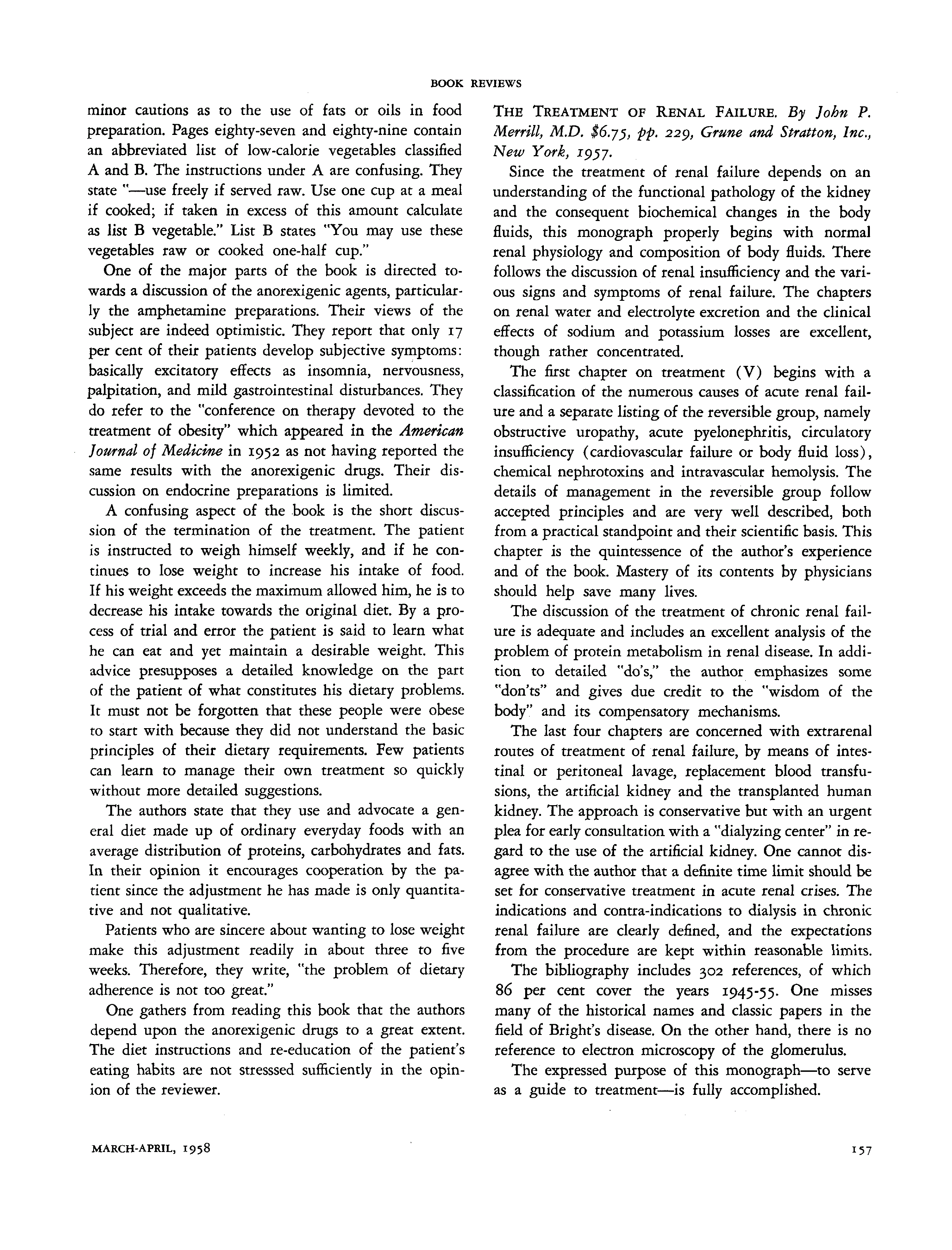 First page of The Treatment of Renal Failure