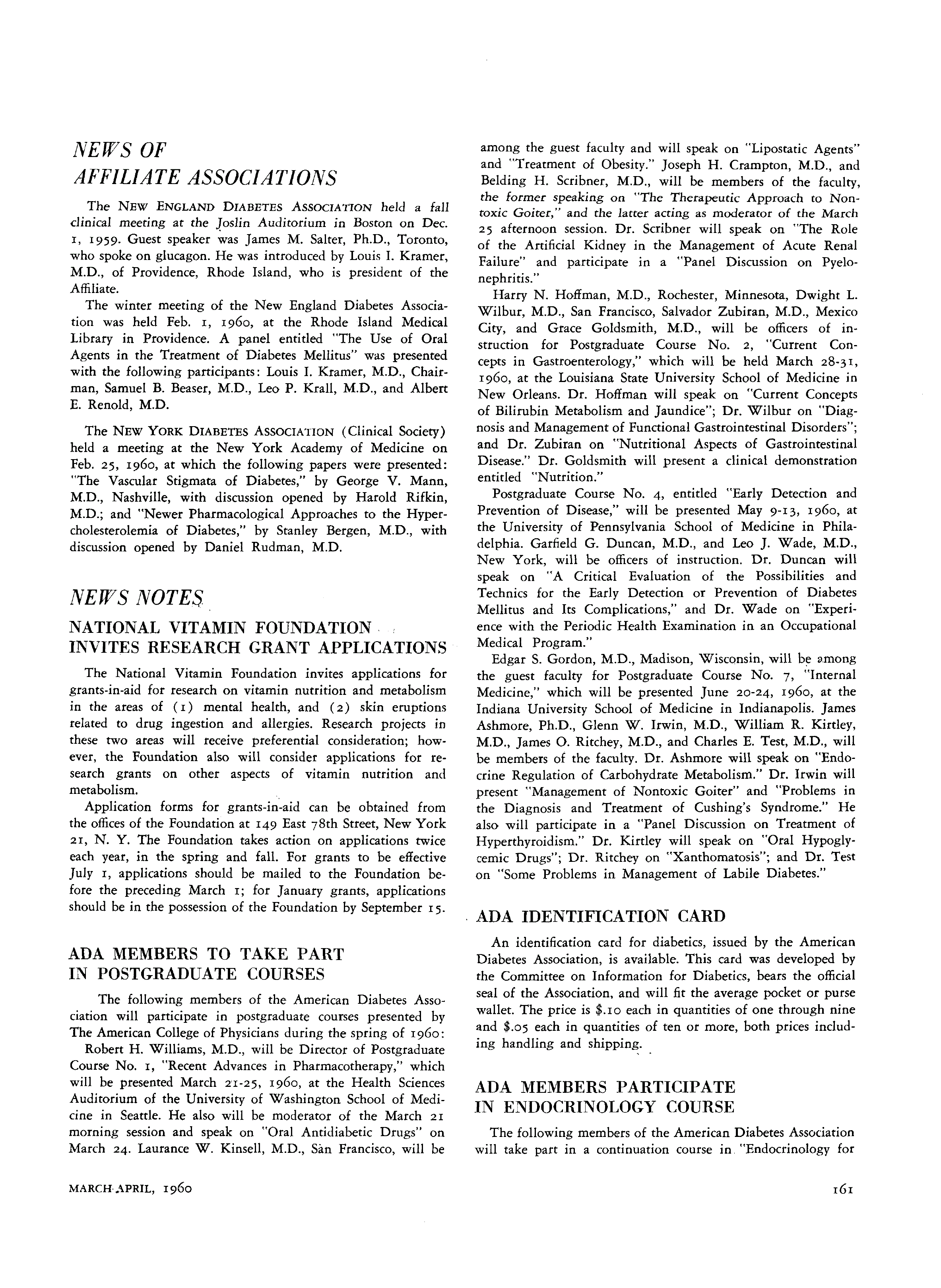 First page of News Notes