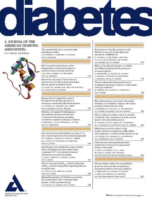 Diabetes Cover Image for Volume 47, Issue 5