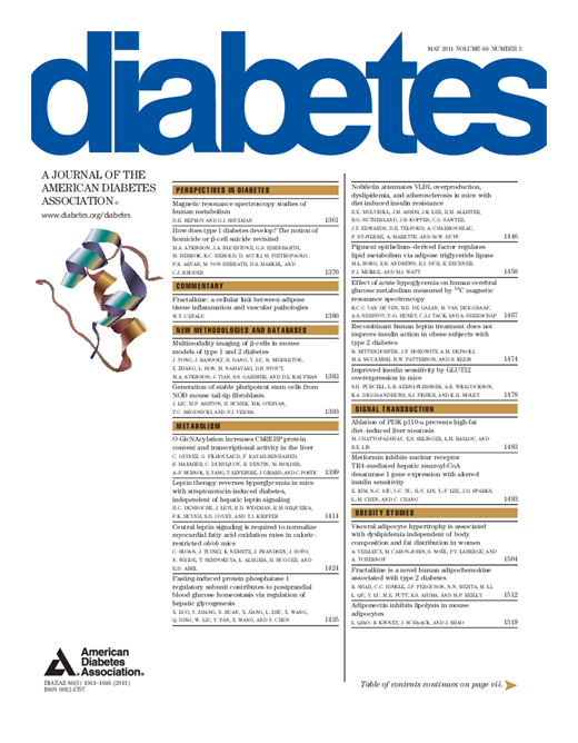 Diabetes Cover Image for Volume 60, Issue 5