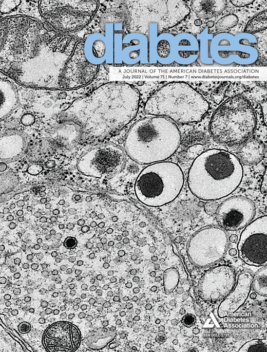Diabetes Cover Image for Volume 71, Issue 7