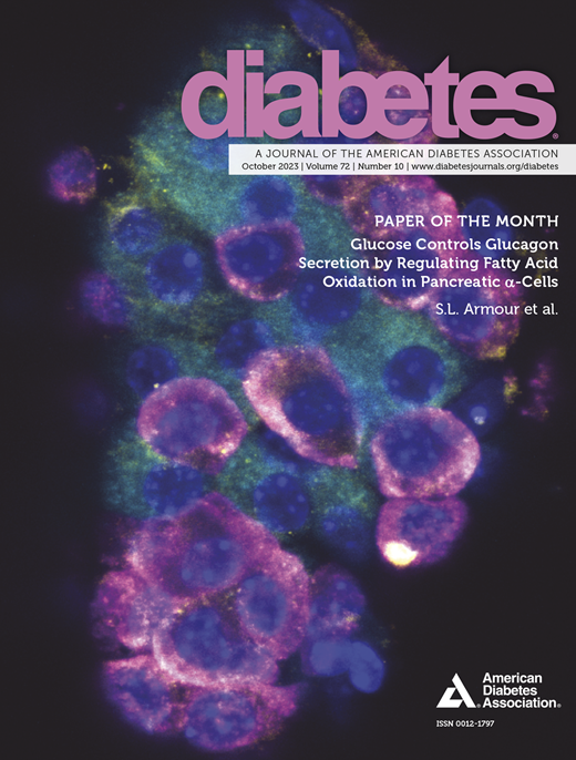 Diabetes Cover Image for Volume 72, Issue 10