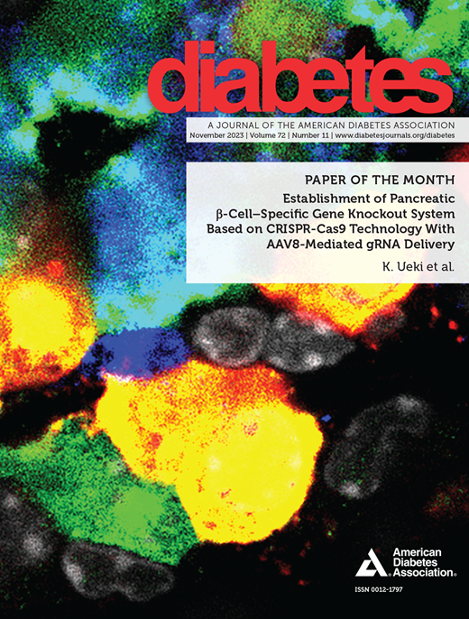 Diabetes Cover Image for Volume 72, Issue 11