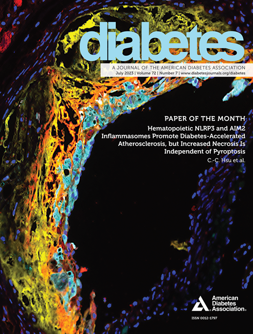 Diabetes Cover Image for Volume 72, Issue 7