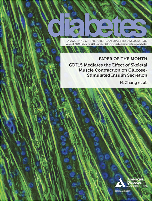 Diabetes Cover Image for Volume 72, Issue 8