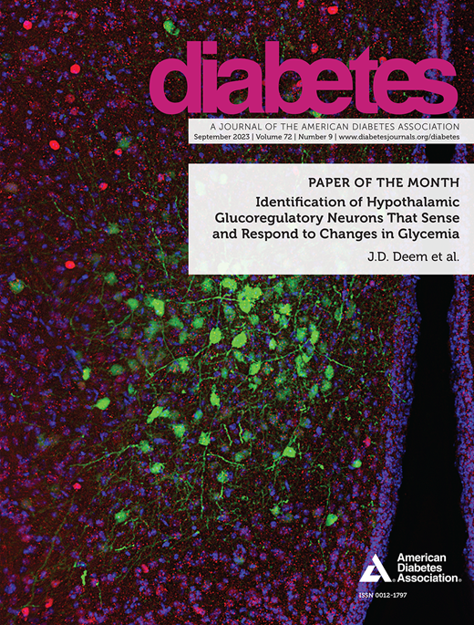 Diabetes Cover Image for Volume 72, Issue 9