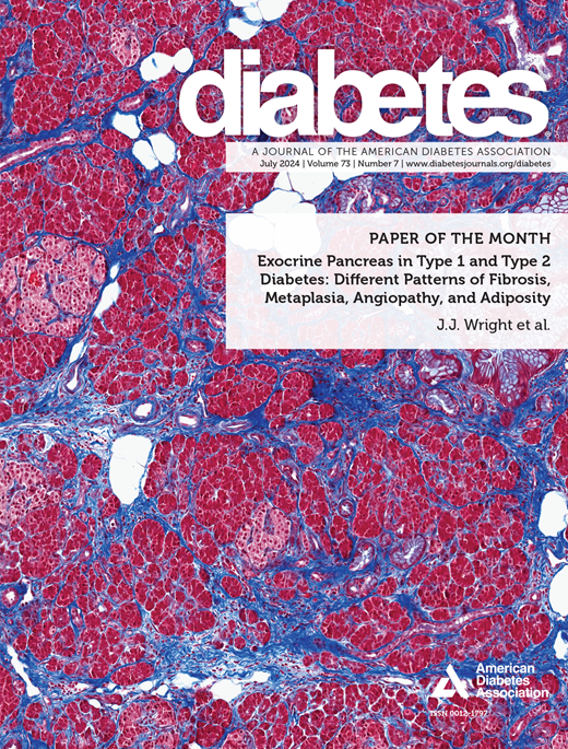 Diabetes Cover Image for Volume 73, Issue 7