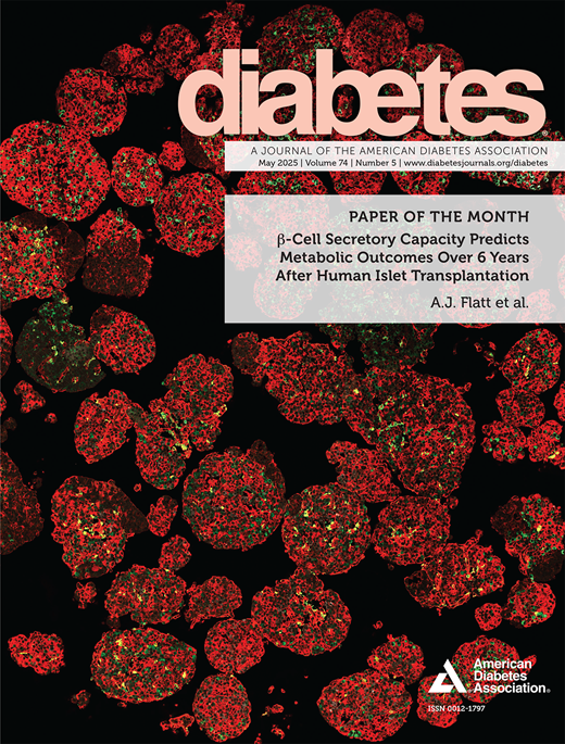 Diabetes Cover Image for Volume 74, Issue 5