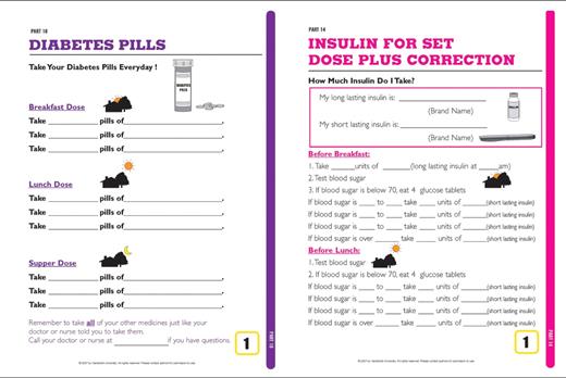 Figure 1. Sample DLNET module content: medication instructions and insulin management.