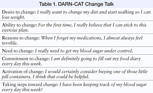 DARN-CAT Change Talk