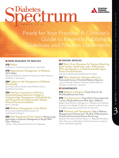 Diabetes Spectrum Cover Image for Volume 31, Issue 3