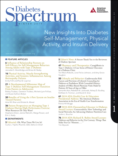 Diabetes Spectrum Cover Image for Volume 32, Issue 1